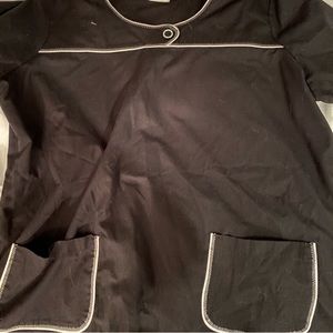 All Black Nursing Scrub Set